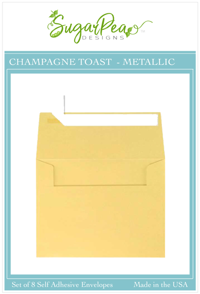 Champagne Toast Metallic Envelopes