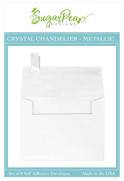 Crystal Chandelier Metallic Envelopes
