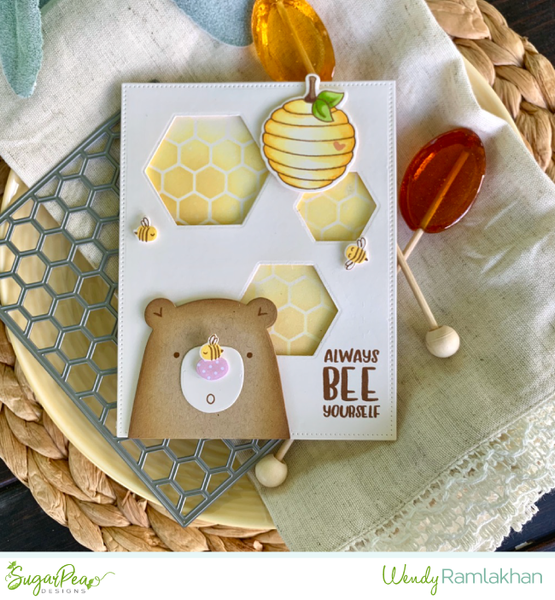 Honeycomb Stencil - Sticky Stencil - CANDE SHOP