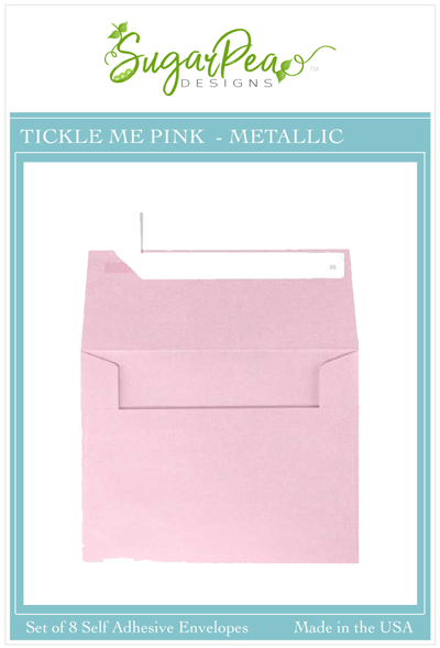 Tickle Me Pink Metallic Envelopes