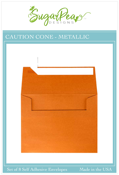 Caution Cone Metallic Envelopes