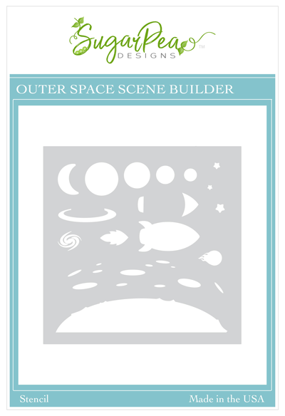 Outer Space Scene Builder Stencil