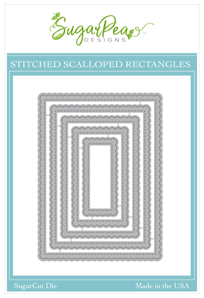 SugarCut - Stitched Scalloped Rectangles