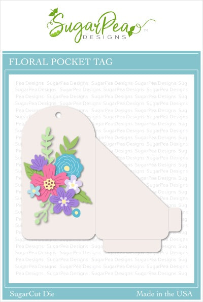 SugarCut - Floral Pocket Tag