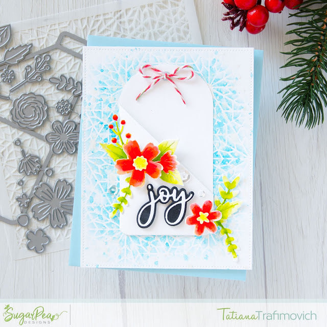 SugarCut - Floral Pocket Tag