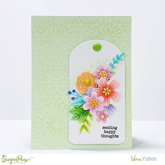 SugarCut - Floral Pocket Tag