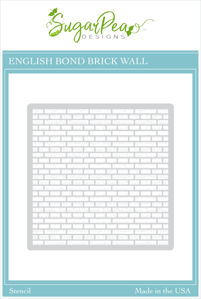 English Bond Brick Wall Stencil