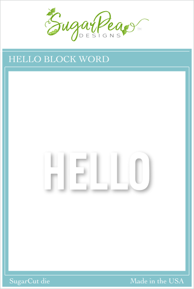 SugarCut - Hello Block Word